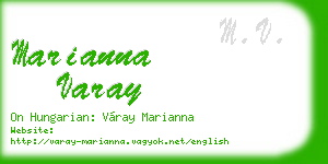 marianna varay business card