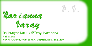 marianna varay business card